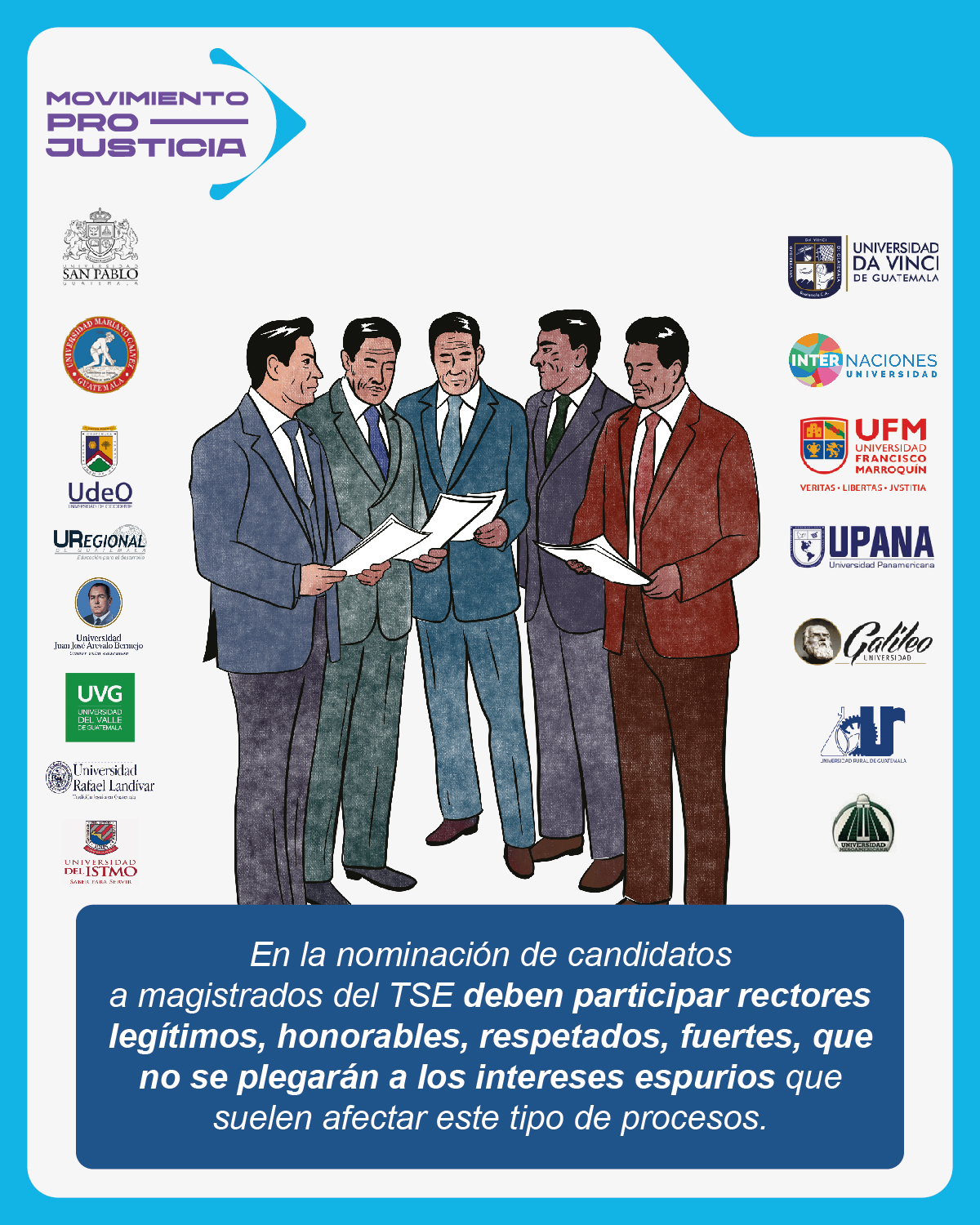 Los rectores y la enorme responsabilidad al elegir a sus representantes para nominar candidatos al TSE 2026-2032