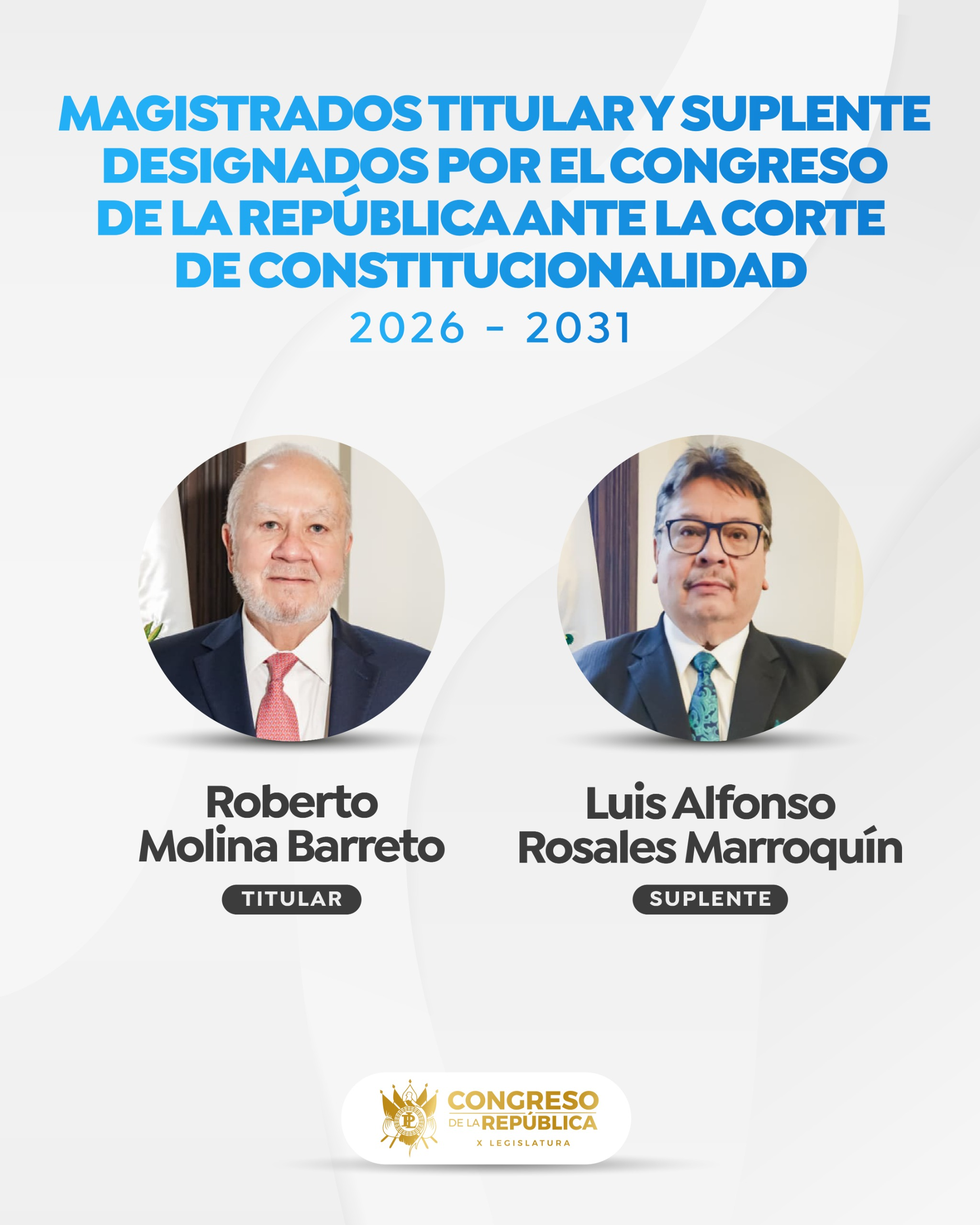 Mayoría parlamentaria, tras llamadas desde la embajada de EUA, designó a Roberto Molina para la CC 2026-2031